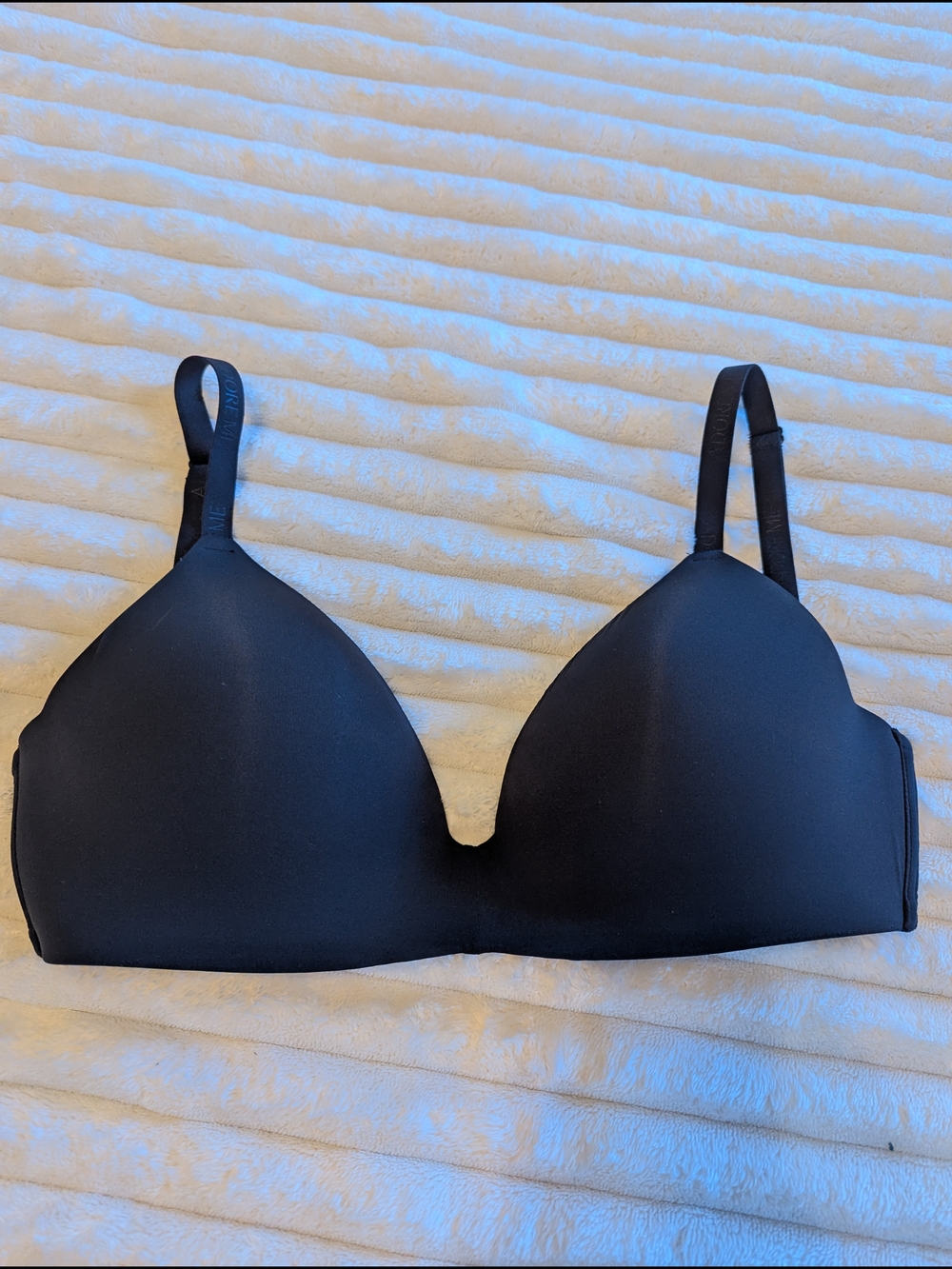 Adore Me Black Smooth Wireless T-Shirt Bra